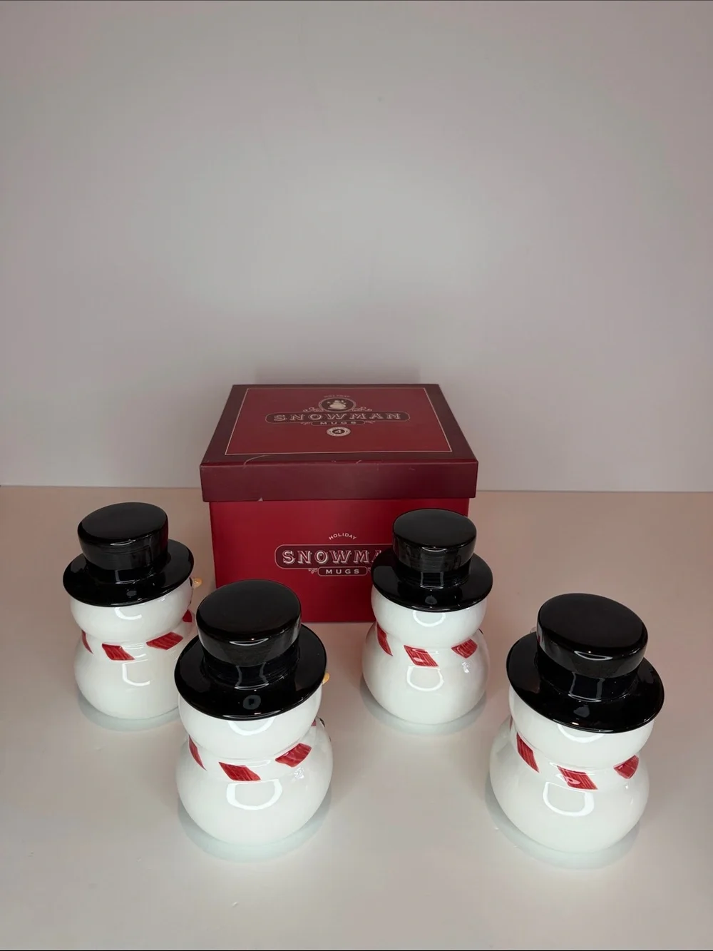Williams Sonoma Snowman mugs